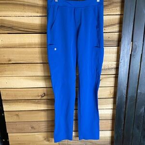 Figs Royal Blue Straight-Leg Utility scrub  Pants size 28x34